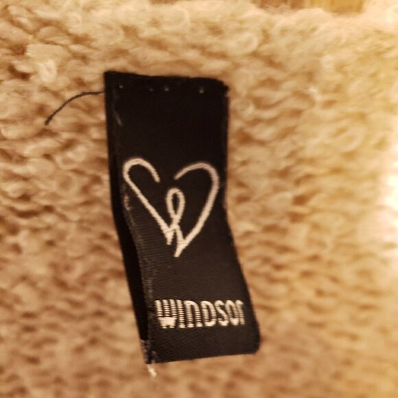 Windsor Womens Cream Black Southwest Tunic Sweater Medium - Picture 4 of 6